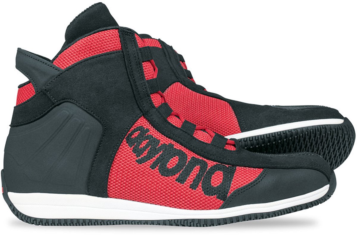 Daytona AC4 WD Zwart Rood Motorschoenen - Laars