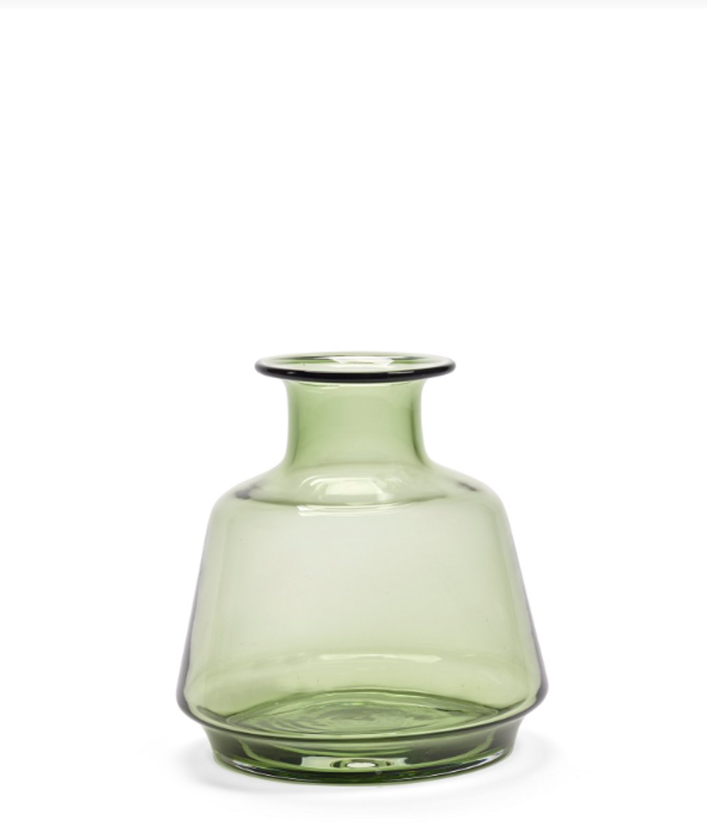 Serax Vaas - glas - groen - D20 x H20 cm - Opening 5,5 cm