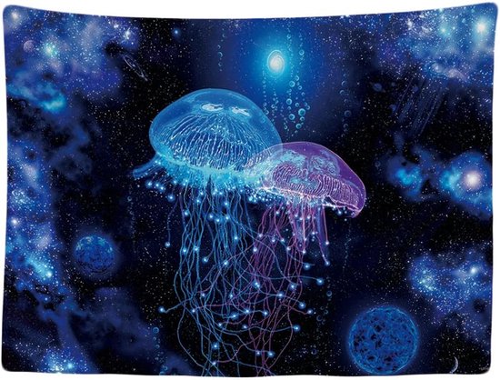 Wandkleed binnen - Wandtapijt - Kwallen - Natuur - Drugs - Muurkleed - Wanddoek Stof - 200 x 150 cm - Wanddecoratie - Wandhanger - Muurhanger - Fotobehang - Poster - Ulticool - Decoratie - Woonkamer - Slaapkamer