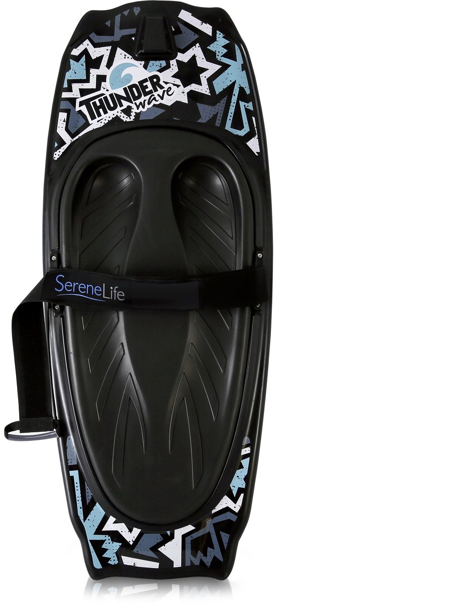 SereneLife Watersport Kneeboard met Haak, en Riem voor Bootactiviteiten, Waterboarding, Knee Surfen