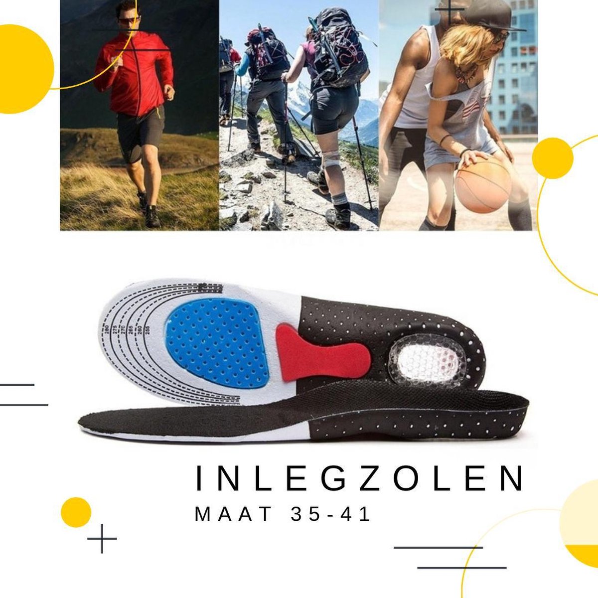 Inlegzolen Tegen Hielspoor En Onderdrukking Van Pijn Gelzolen