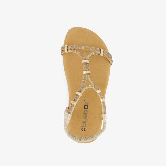 Sandales fille Blue Box couleur or - Taille 28