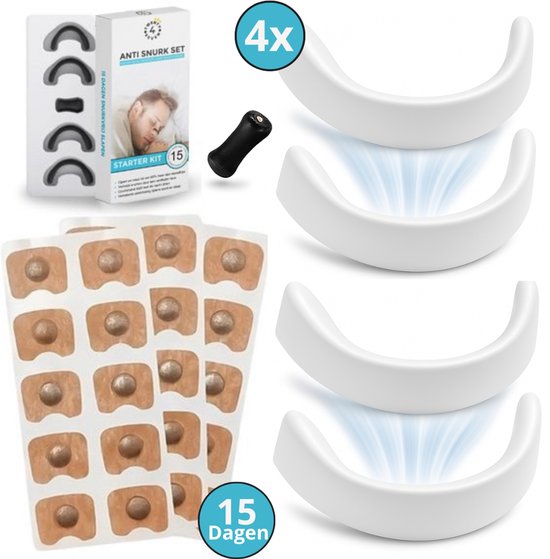 Twenty4seven® Anti Snurk Magnetische Neusclips - 15 Paar - Neusspreider Set - Snurkbeugel - Neuspleister - Neusstrips Tegen Snurken