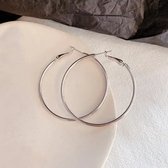 Créoles 5 cm - Acier inoxydable Premium - Étanches - Antireflets - Boucles d'oreilles Basic - Bijoux minimalistes - The Jewellery Salon