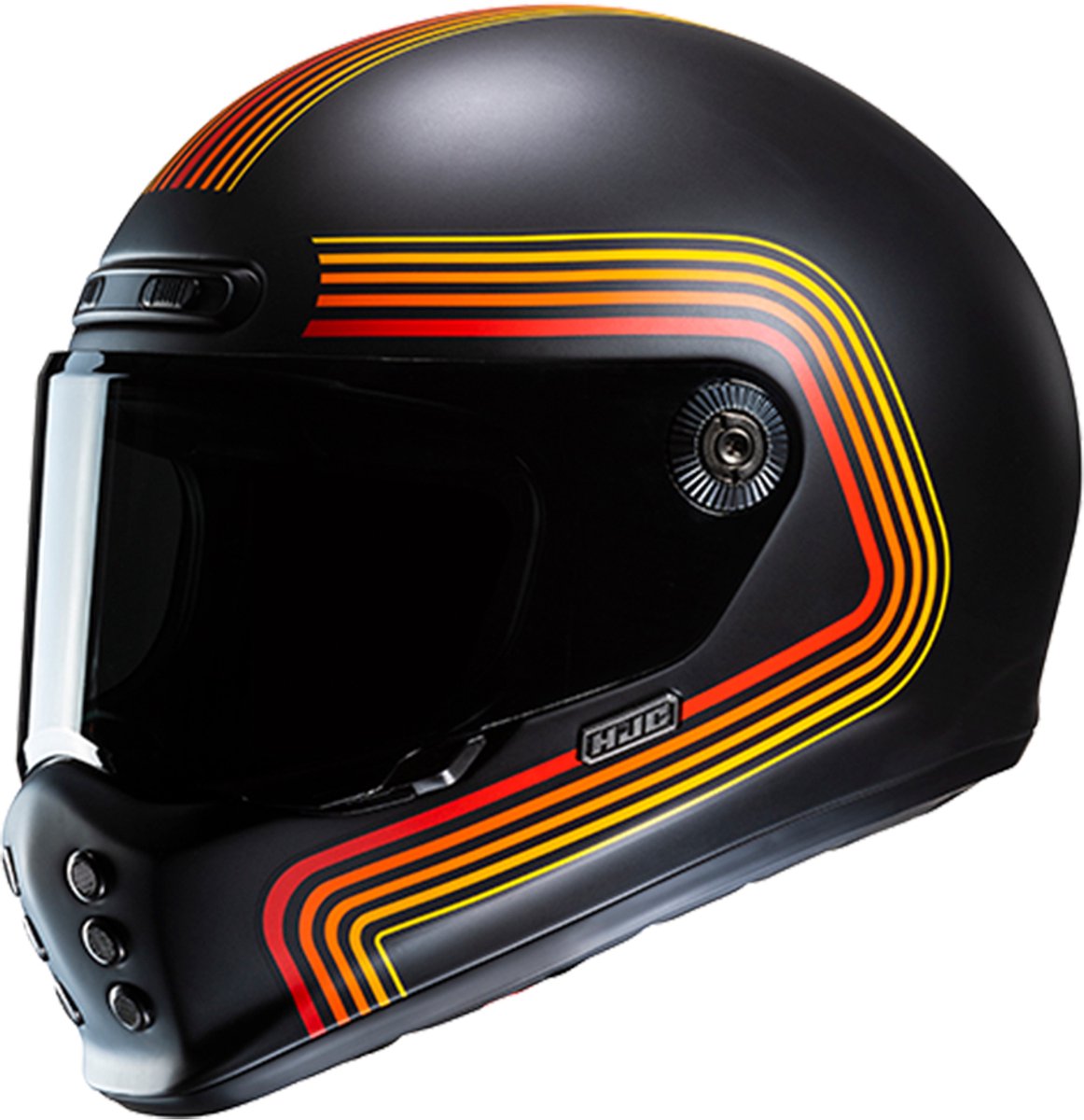 HJC V10 Foni Black Red M - Maat M - Helm