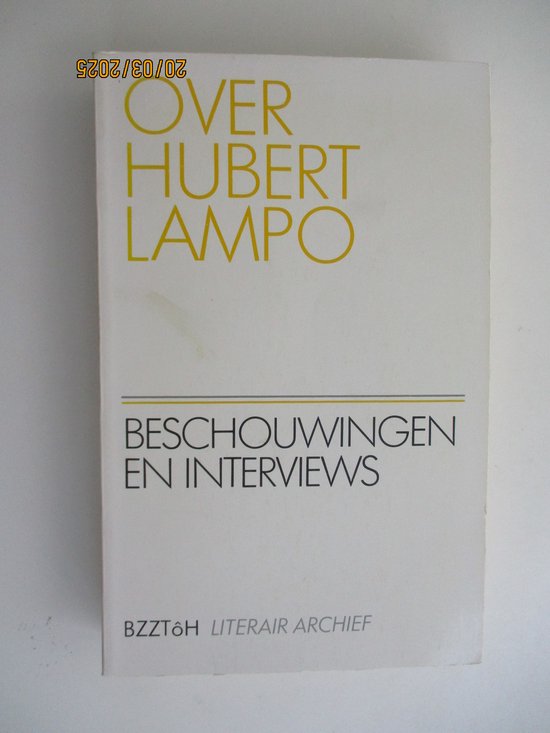 Over Hubert Lampo - cover