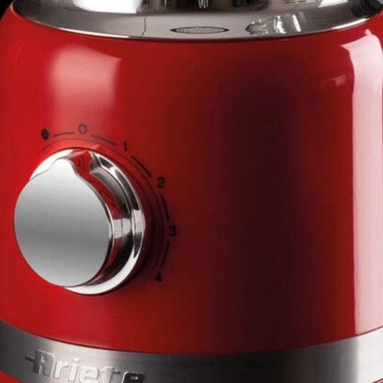 Ariete 0585/00 - Blender - 1.5 liter - 1000 W - glazen kan - RVS - pulse functie - ice crusher - rood van Ariete — afbeelding 3