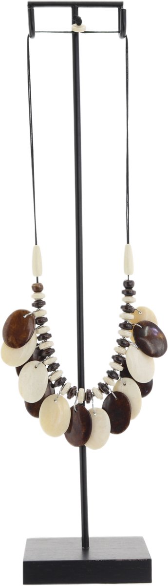 Behave Atelier Noir - Decoratieve Ketting Standaard - Incl. Handgemaakte Ketting - Luxe Woondecoratie - Boho Ibiza/Balinese stijl - 45 cm