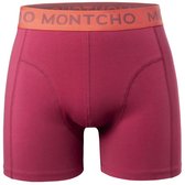 MONTCHO - Série Dazzle - Boxer pour homme - Sous-vêtements homme - Boxers - Sous-vêtements pour homme - 1 paquet - Rouge - Homme - Taille XS