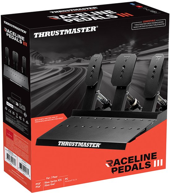 Thrustmaster Raceline Pedals III - Modulaire 3 Pedaalset - voor PS5, PS4, Xbox en PC - met HEART sensoren van Thrustmaster — afbeelding 4