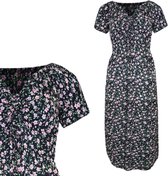 Dames Lange Zomerjurk / Strandjurk 806 One size S-L zwart