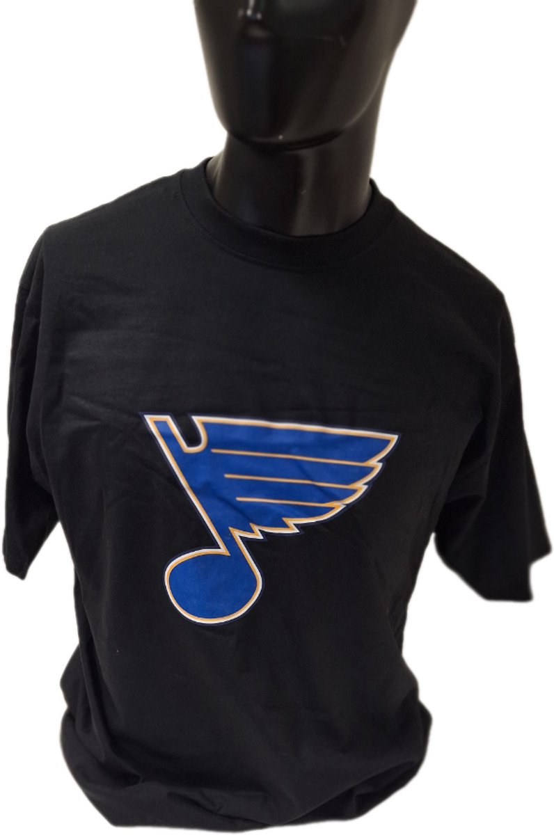 ST. LOUIS BLEUS-TSHIRT-BLACK- L