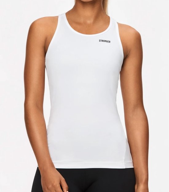 Stronger - Signature Racerback - Haut de sport - Femme - Wit - Taille L
