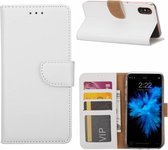 Apple iPhone 4/4s wallet hoesje - Wit - Portemonnee bescherm hoes