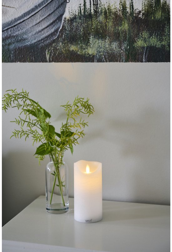 Sirius Home Sara LED kaars - oplaadbaar - rechargable - Ø7,5xH15cm