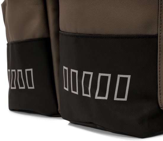 Gerecyclede dubbele fietstas Urban Proof Cargo 38L 30 x 15 x 42 cm - bruin van Urban Proof — afbeelding 4