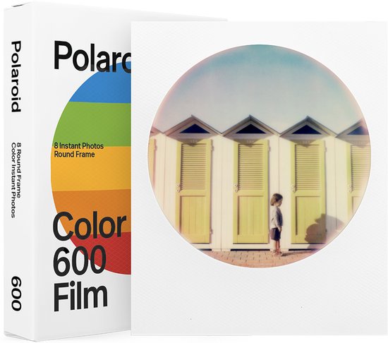 Polaroid Color instant film for 600 - Color Round Frames Edition - 8 foto's