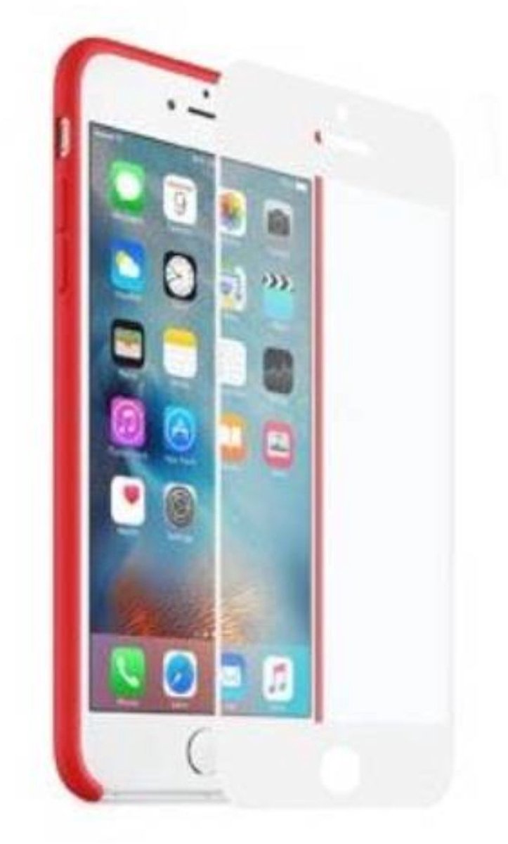 MYWAY, Schermbeschermer Geschikt voor Apple iPhone 6 Plus/6S Plus EASY GLASS CASE FRIENDLY, Wit