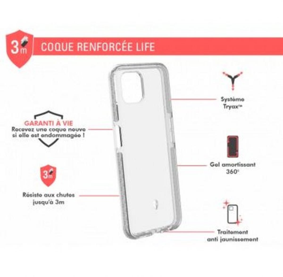 Force Case, Versterkte behuizing voor Oppo Reno 4Z LIFE, Transparant