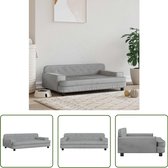 vidaXL Hondenkooi - Hondentent - Hondenmand 90x53x30 cm fluweel lichtgrijs - Hondenmand Grijs - Luxe Hondenmand - Hondenmand Klein