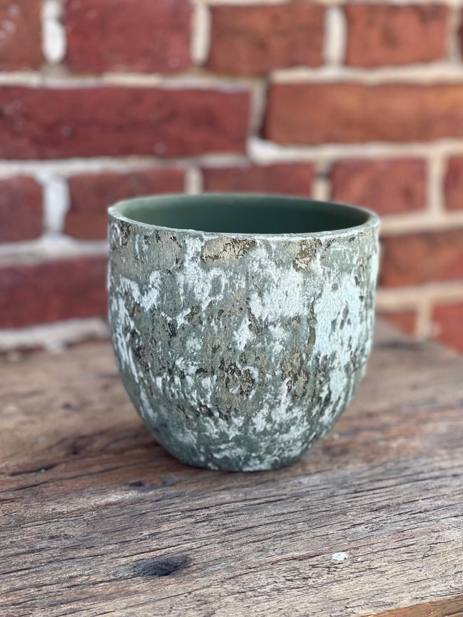 Bloempot groen oxy 13x13