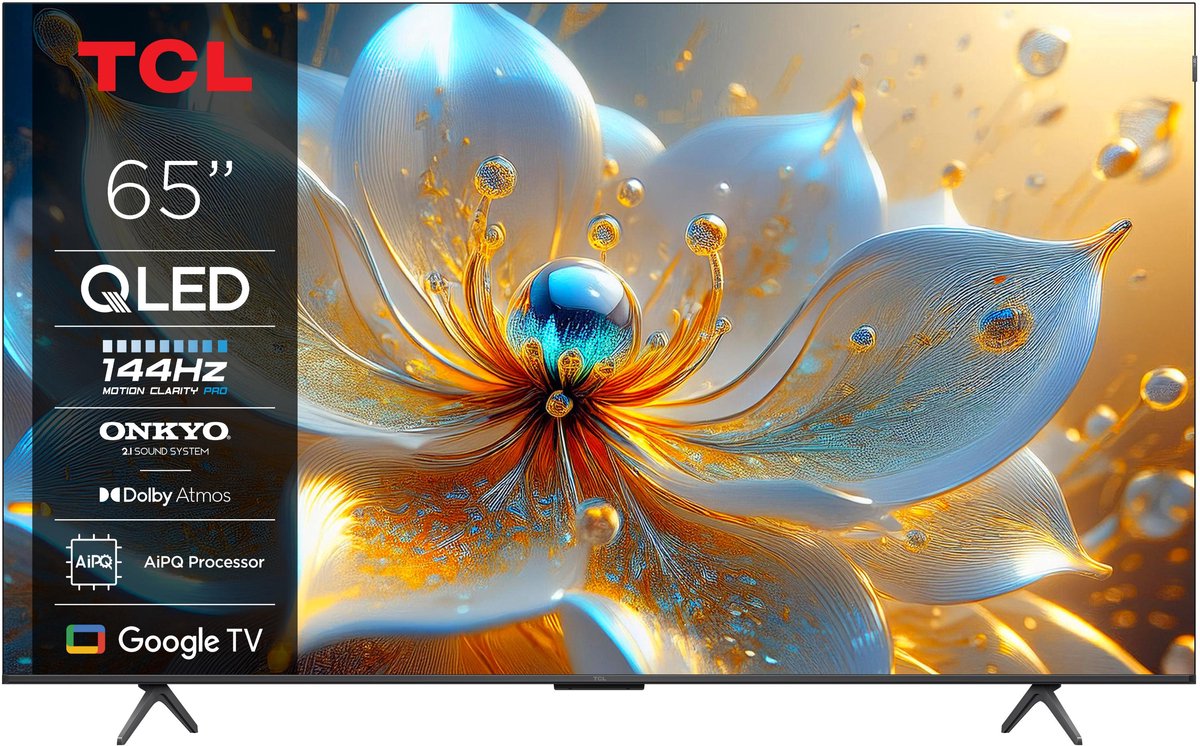 TCL 65T8C - 65 inch - 4K QLED - 144Hz - 2025 - TCL - €799,00