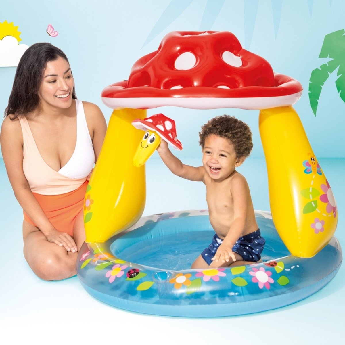 Intex Baby Opblaaszwembad Paddestoel- Ø 102 x 89 cm — afbeelding 3