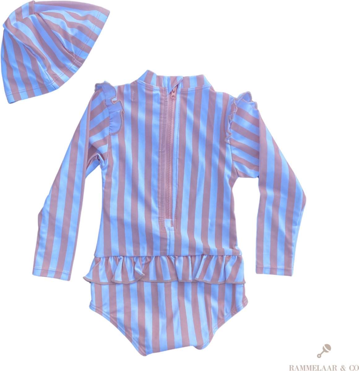 Rammelaar & Co UV - Badpak Soft Stripes - Badpak Meisjes — afbeelding 2