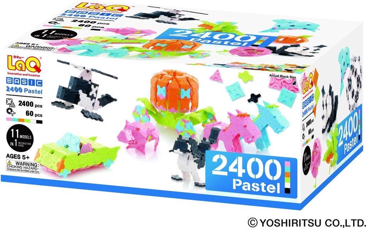 LaQ Basic 2400 Pastel | Games | bol