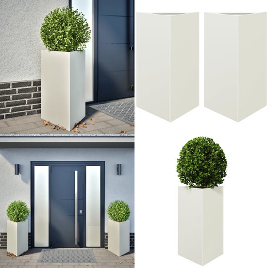 Plantenbak driehoekig 50x43x75 cm weervast staal kopen Plantenbak driehoekig 50x43x75 cm weervast staal kopen