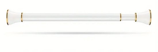 Telescoopstang, verstelbare douchegordijn spanstang, gordijnroede zonder boren, voor kast, wit, 115-360 cm (32 mm Telescoopstang, verstelbare douchegordijn spanstang, gordijnroede zonder boren, voor kast, wit, 115-360 cm (32 mm
