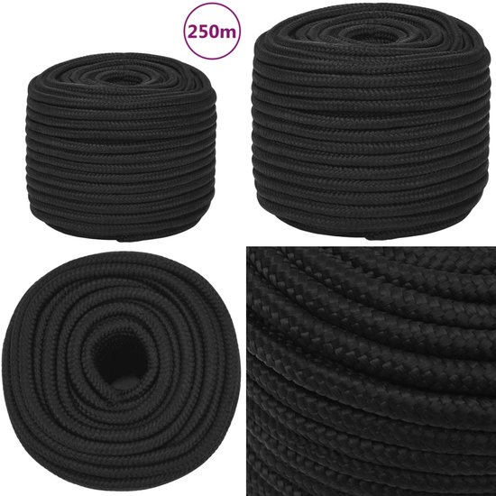 vidaXL Privacy Net - 1.5 x 25 m - 75 g/m² - Zwart