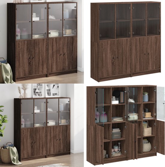 FirFurd Boekenkast Boekenplank 188cm Woonkamer Boekenkasten