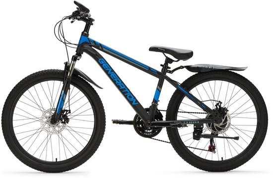 Generation Baturo mountainbike 24 inch - Blauw - Spatborden — afbeelding 2