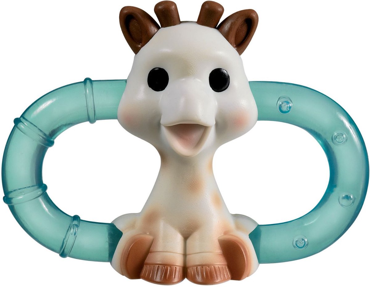 Sophie de giraf Dubbele Koelbijtring - Verkoelende bijtring - Bijtspeelgoed baby - In witte geschenkdoos