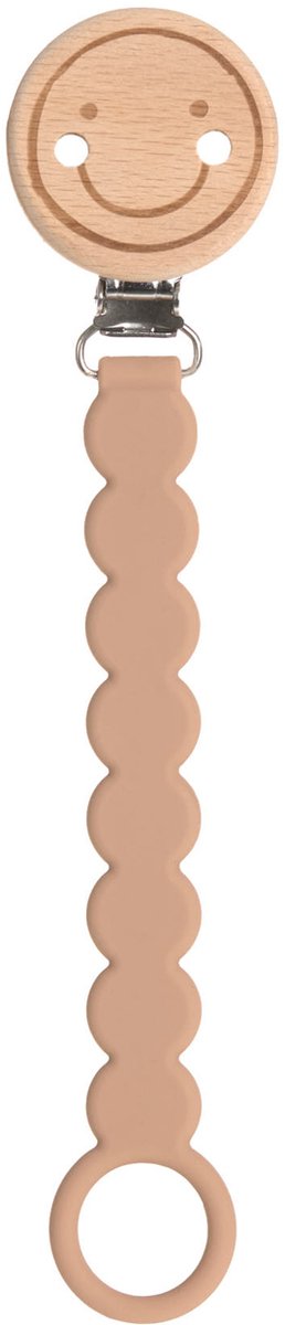Lässig Tiny Smile Maple Fopspeenhouder - Wood / Silicone