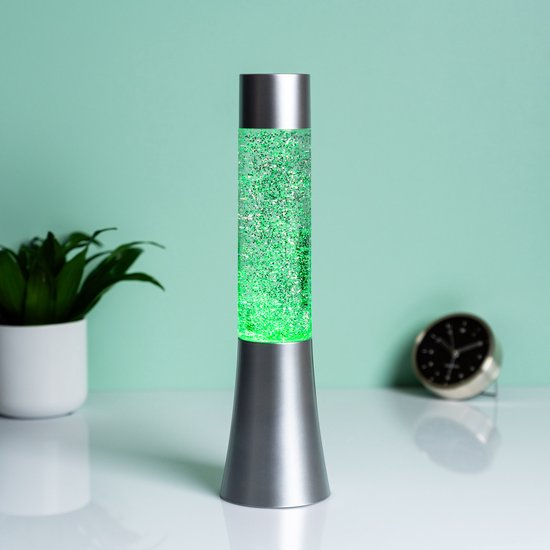 Lampe à paillettes avec LED à changement de couleur