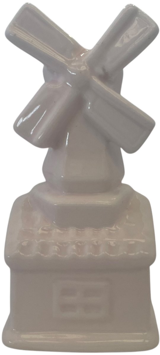 Daan-Kromhout Vazen Holland molen roze 9x6x13cm - Holland dutch vase mill