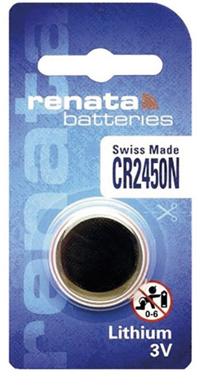 Renata Lithium Batterij - Knoopcel - CR2450N - 1 stuks - 3V - Made in Switzerland