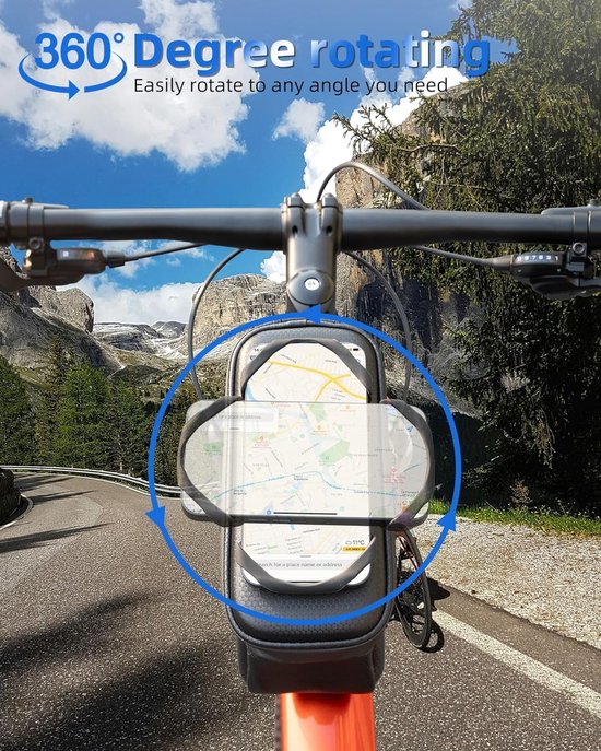 ROCKBROS Fietstas Frametas, 2 in 1 Afneembare Driehoekige Tas