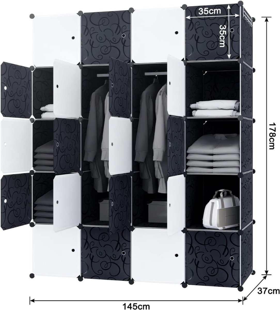 ApexArte® Dressing Kasten - Kledingkast - Kledingkasten Slaapkamer - Organizer