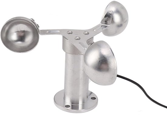 Anemometer Wind Speed Sensor - 3 Cups - 8M kabel - Voor windmeting | bol