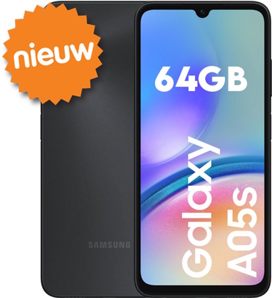 Samsung Galaxy A05s - 64GB - Zwart | Krachtige Smartphone met 6.7" Scherm