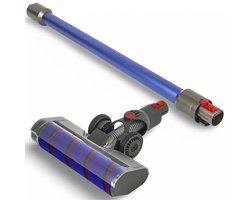 DEGG® - 2-Delige Steelstofzuiger set - Geschikt voor Dyson V10, V11, V15, V7 en V8 - Zuigmond + Zuigbuis (blauw) - Premium Kwaliteit