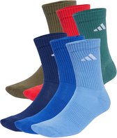adidas Sportswear Gevoerde Sokken 6 Paar - Unisex - Blauw- 40-42