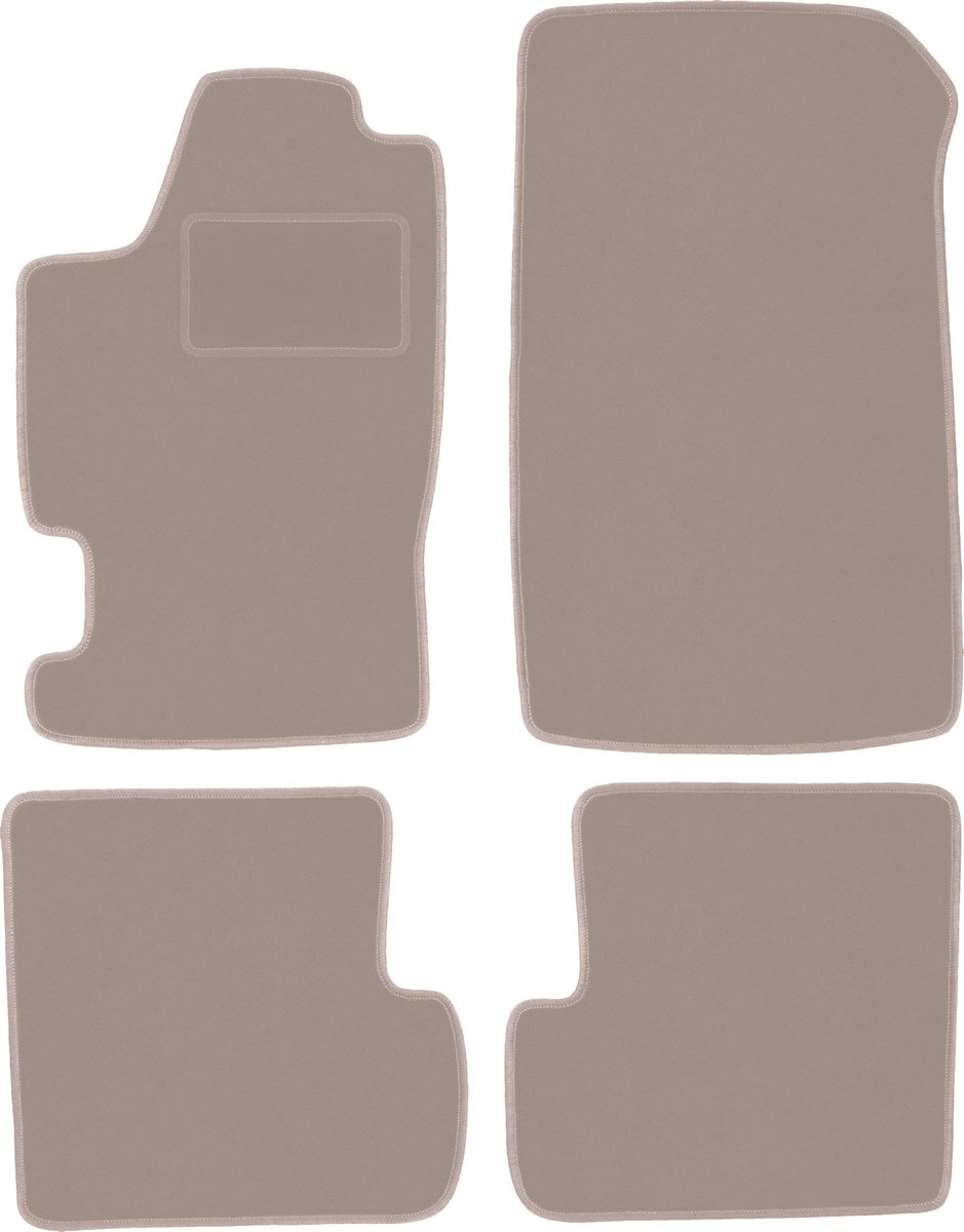Beige veloursmatten voor: Renault Laguna I stationwagen, liftback (1994-2001)