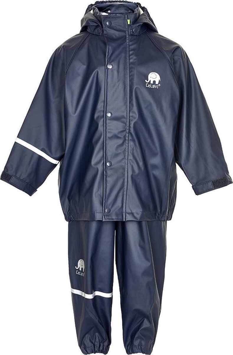 CeLavi Regenpak kinderen - Donker blauw - maat 140 (140-146cm)