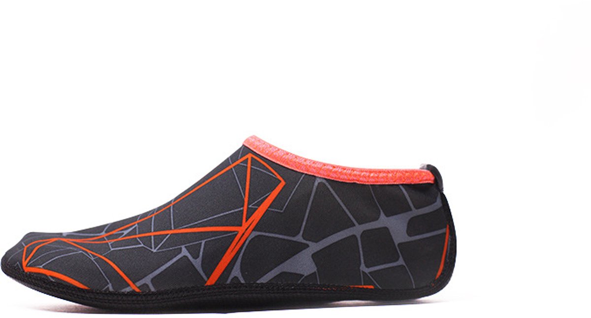 1 paar Snel drogende waterschoenen - Kinderschoenen op blote voeten - Geschikt voor cruisen, zwemmen, strand, zwembad, yoga, surfen - Koraalkleurige schoenprint - XL