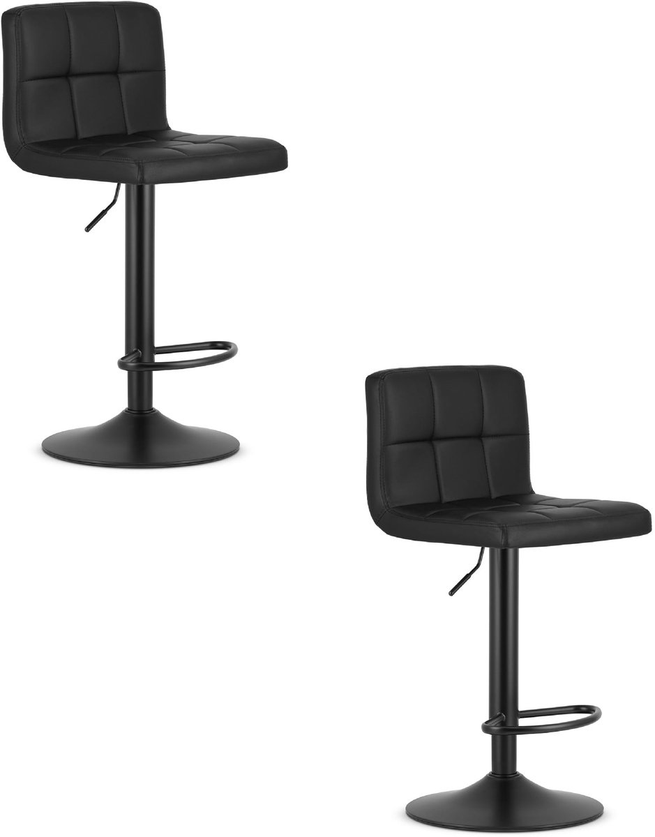 PROT kruk - zwart eco-leer / zwarte basis x 2