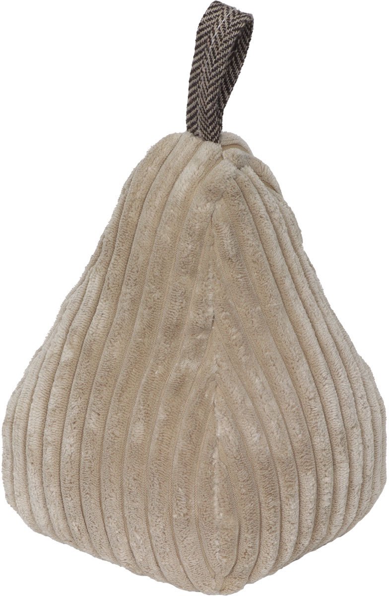 Luance Deurstopper - 1,8 kg - beige - stof - met lus - piramide vorm - L14 x B13 x H21 cm - deurstop